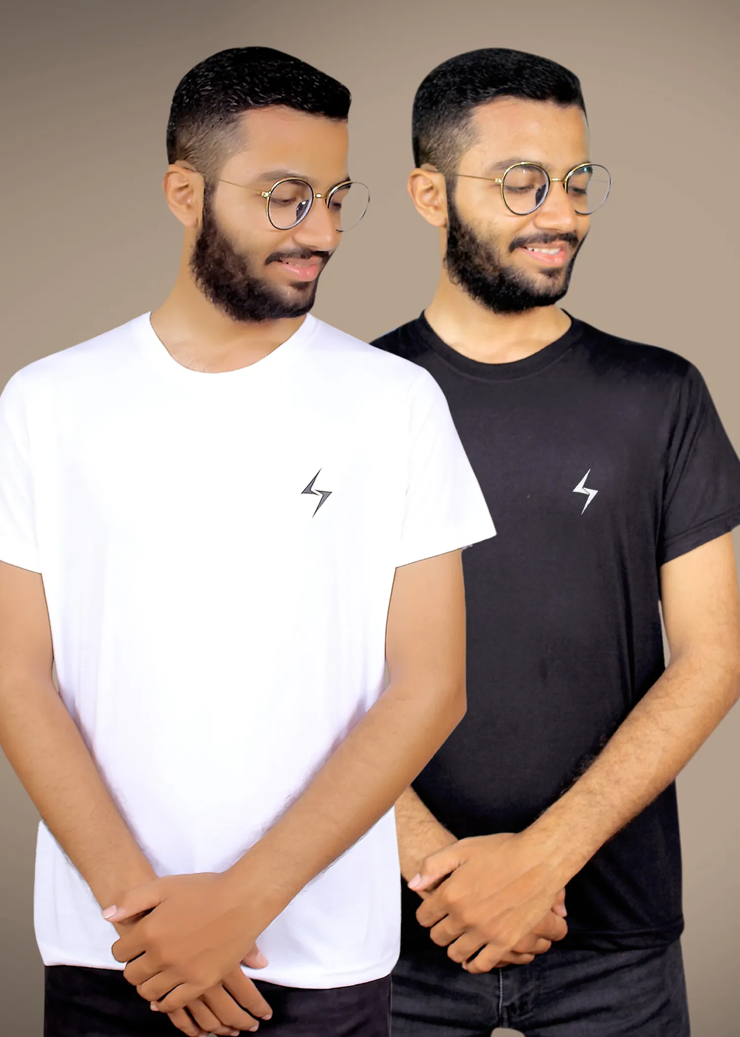 Pack of 2 Levels White & Black T-shirt