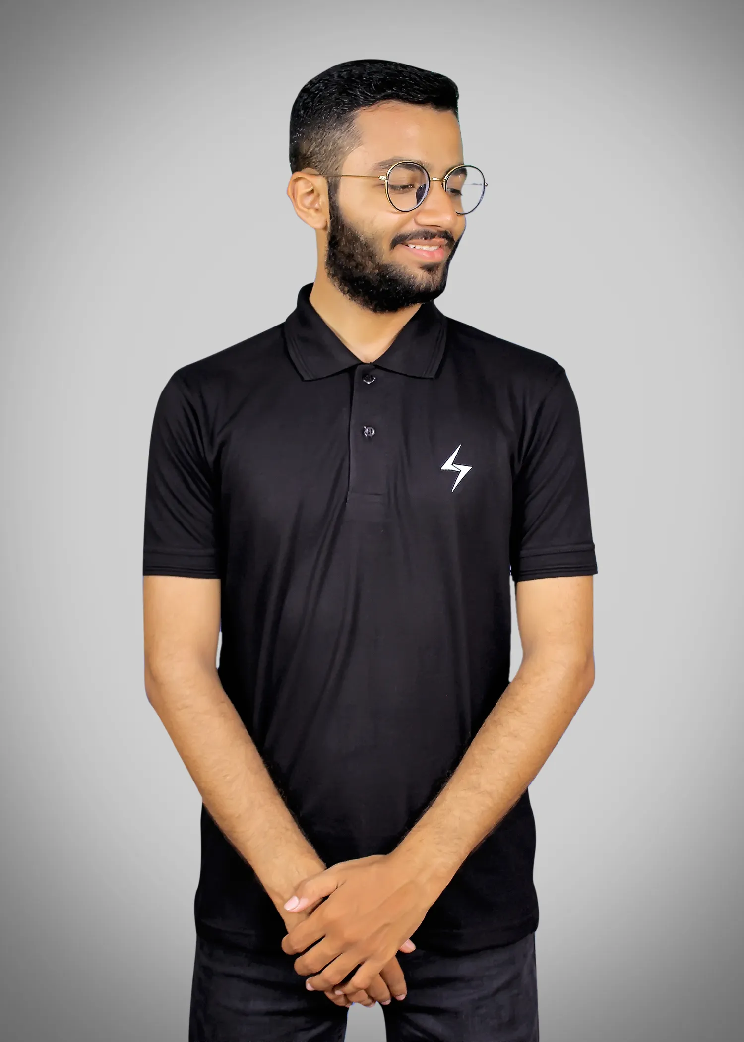 Levels Black Polo T-shirt